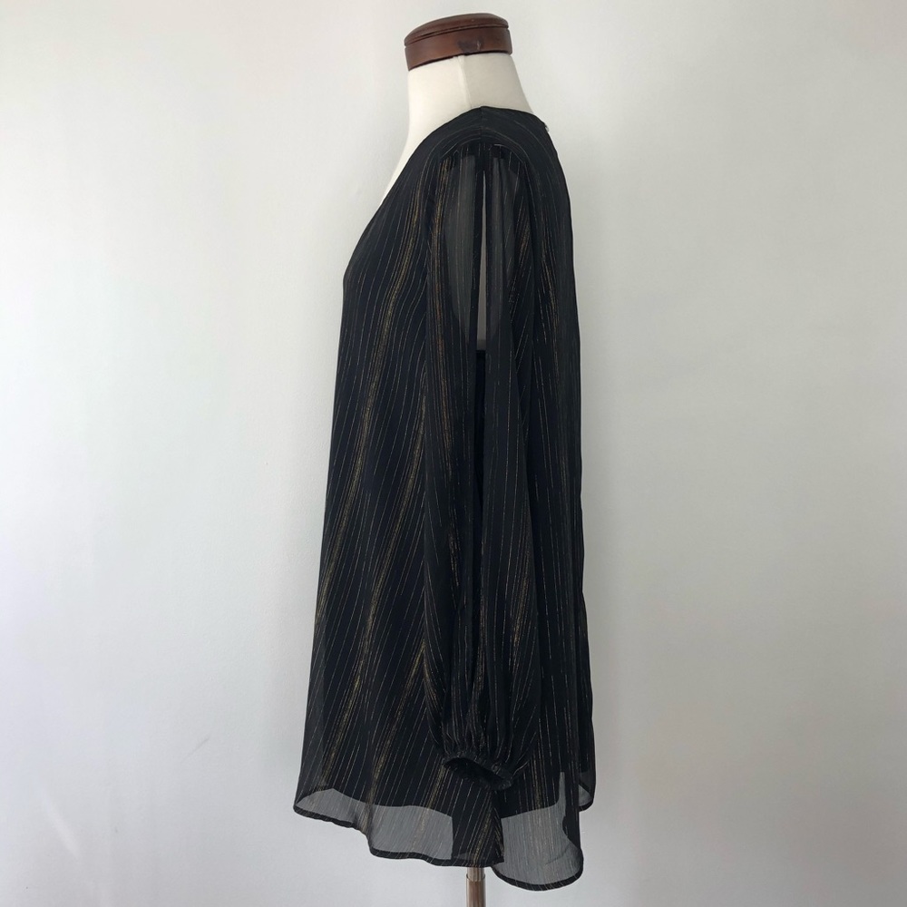 Show Me Your Mumu Tessa Black Gold Tunic Dress - Picture 4 of 8